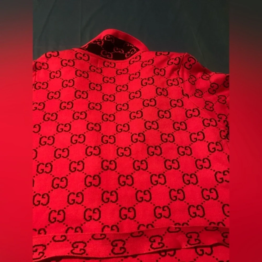 Gucci Monogram Button-Up long cardigan - Picture 7 of 8